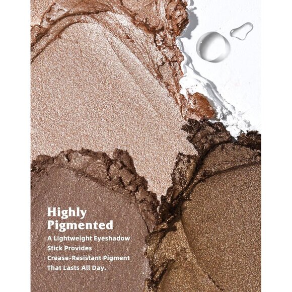 KIMUSE Eyeshadow Stick 4 Colors Set Long Lasting Waterproof Natural Glow Makeup - Picture 6 of 9
